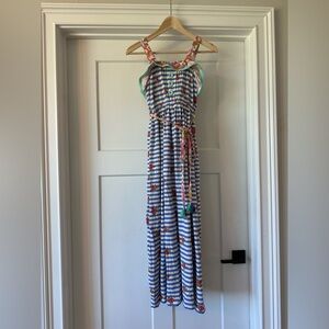Matilda Jane pastel stripe and floral maxi with mint trim